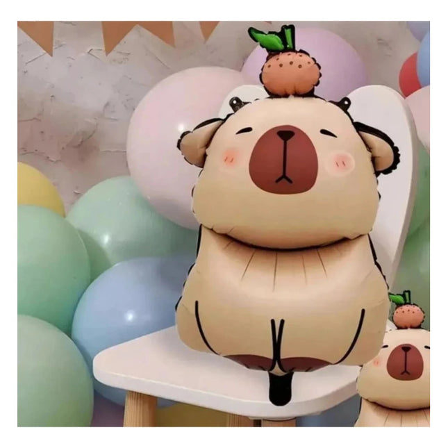 Globo De Helio Diseño Capibara Tamaño Grande 78x44.5 X