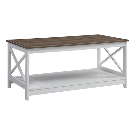 Mesa Ratona Mdf/melamina 100x55x45cm Marron/blanco
