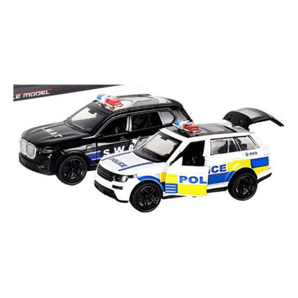 Autos En Miniatura Policia X12 Unidades Con Luces Y Sonido Policías
