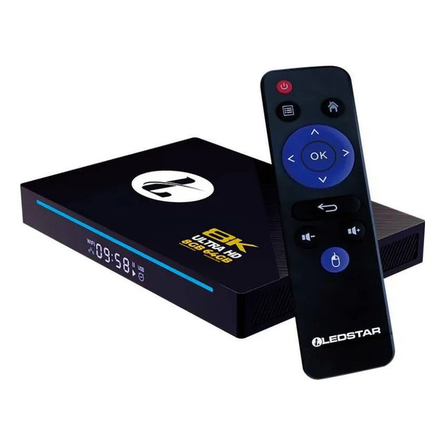 Tv Box Ledstar Ultra 8/64 Gb Lat-ultra Negro