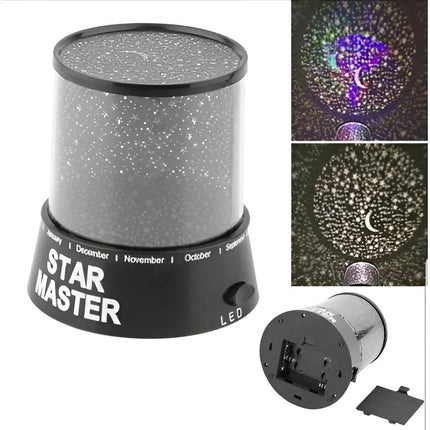 Lampara Veladora Infantil Con Proyector De Estrellas Led