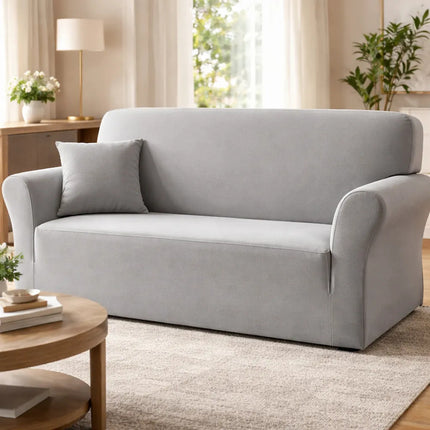 Funda Elastica Para Sillon 3 Cuerpos Gris