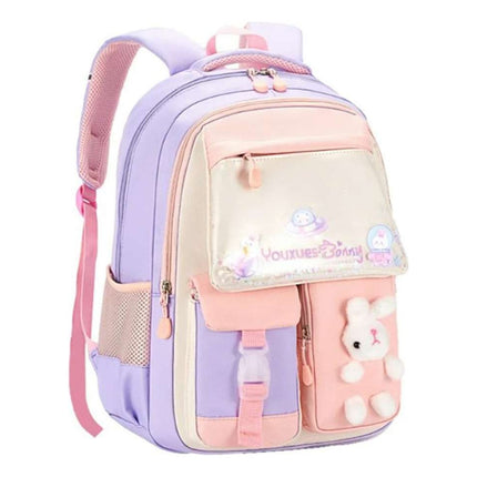 Mochila Escolar Conejo Rosada Rosada