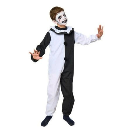 Disfraz Payaso Terrifier Para Niños Completo Negro Y Blanco Xl