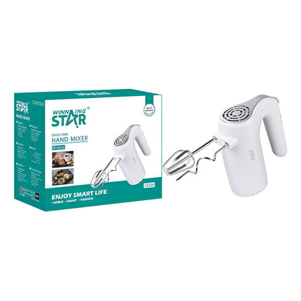 Batidora De Mano Con Accesorios 150 W Winning Star St-5516 Blanco