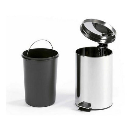 Papelera Acero Inoxidable 20 Litros  Gris