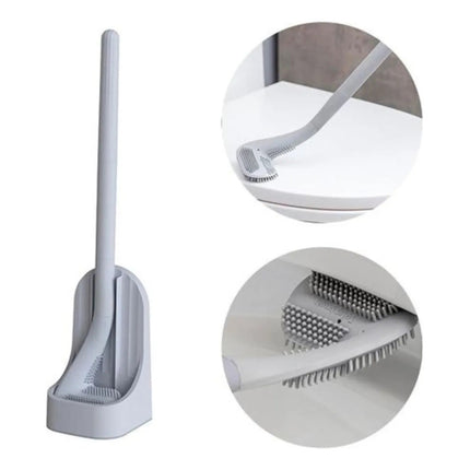 Cepillo Para Inodoro Con Forma Para Bordes Internos V