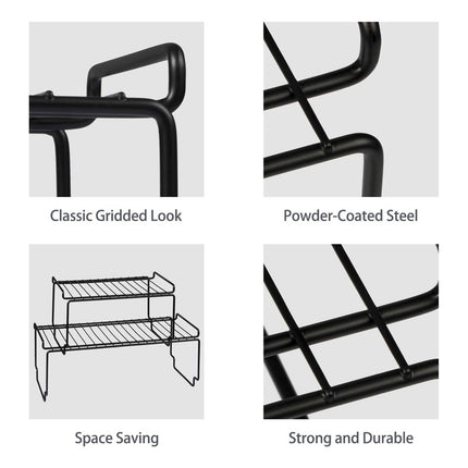 Estante Organizador Alacena Cocina Baño Apilable 27x19x14 Cm V