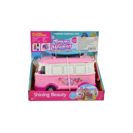 Combi Casa Rodante Con Accesorios Juguete Ty363166 Rosa