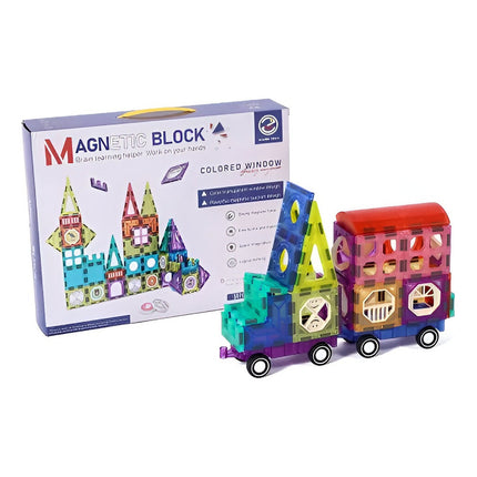 Juego De Construccion Con Imanes Para Niños 58 Piezas 58 Zow