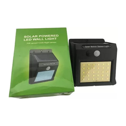 Foco Exterior Solar Led Con Sensor De Movimiento A Bateria Blanco Blanca