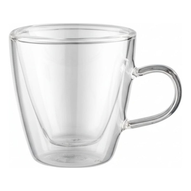 Taza De Vidrio Doble Pared 350ml. Chw03244 Tra