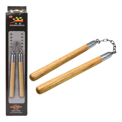Nunchaku De Madera Y Metal Artes Marciales Cnf00019