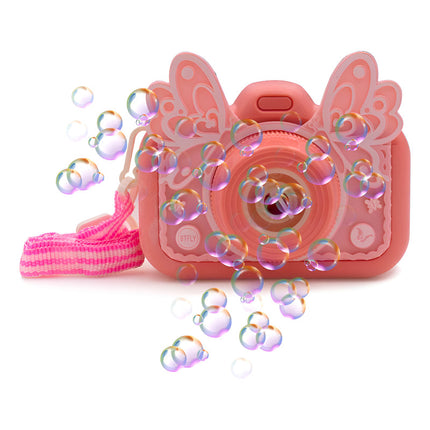 Burbujero Mariposa Con Música Y Con Luces. Rosado