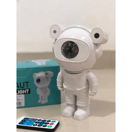 Astronauta Parlante Bluetooth Y Proyecta Luces Blanco