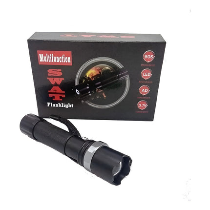 Linterna Tactica Led Aluminio 400 Metros Militar 500 Lumens Blanco Blanco