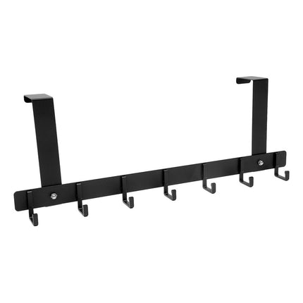 Perchero Para Puerta 7 Ganchos Negro