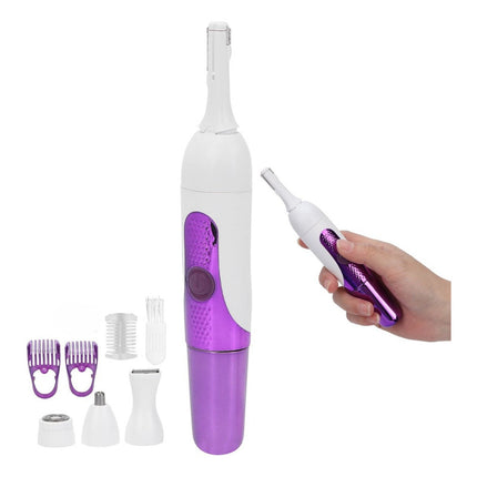 Depilador  Facial+ Cejas Y Patillera 6 En 1 Boxili Blanco