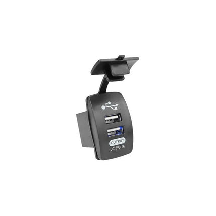 Cargador Universal Duales Usb 3.1 Ma 12/24 V En Opp Con Cubi Negro .