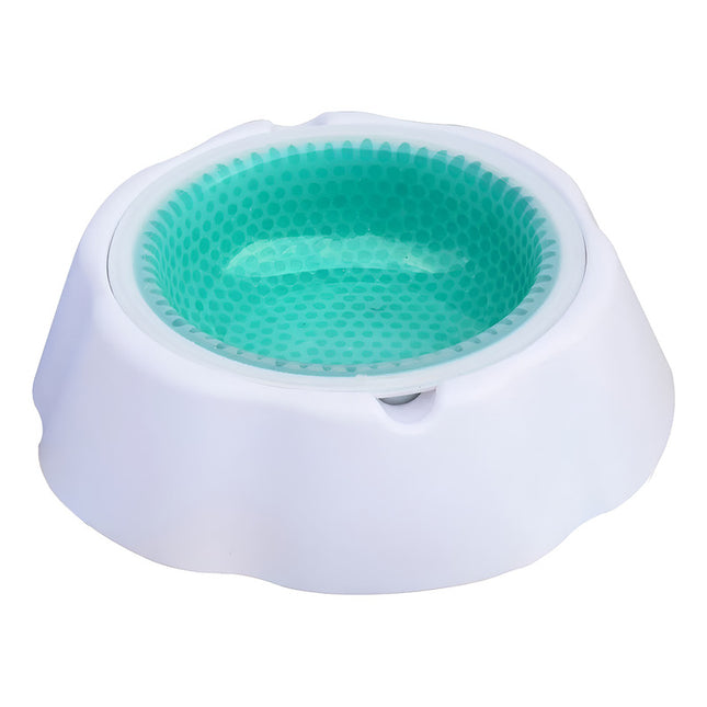 Plato Para Mascotas Conservador De Frio Agua Fresca  Blanco