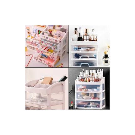 Organizador De Cosméticos 3 Cajones + 1 -estante Multiuso V