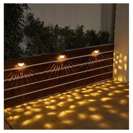Foco Aplique Solar Led Decoración Fotocélula Cálida X Unidad