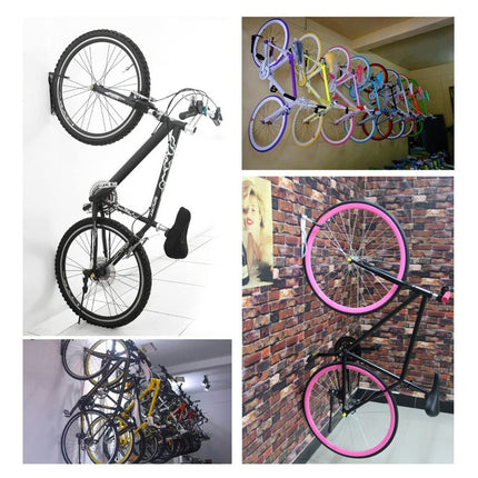 Soporte De Pared Para  Bicicleta Rueda Fija  Negro