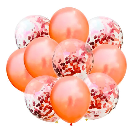 Set X 10 Globos Con Confetis 12 Pulgadas