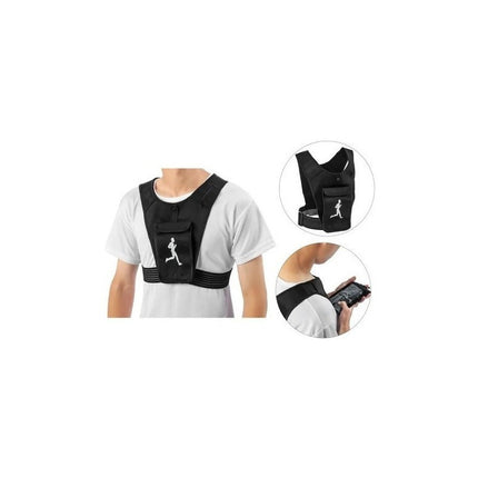 Chaleco Riñonera Reflectiva Para Deportes 3 En 1 Ajustable