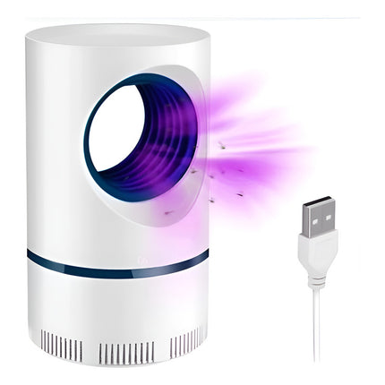 Lampara Insectocutor Atrapa Mosquitos Usb Blanco Blanco