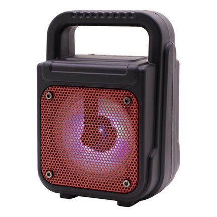 Parlante Portatil Gts-1362 3 Bt Fm Tf Rgb Negro