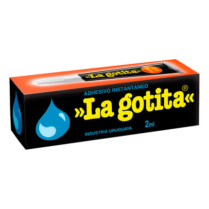 La Gotita Adhesivo Instantáneo 2ml Pegamento Súper Negro