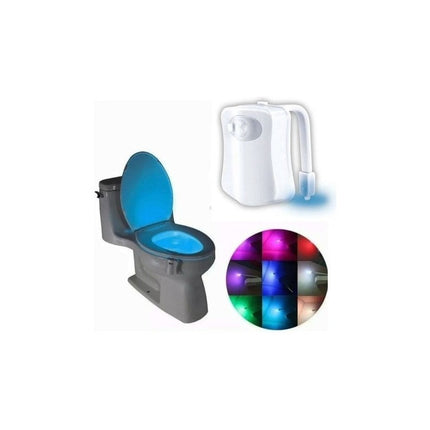 Luz Led Para Inodoro Veladora Rgb Con Sensor De Movimiento