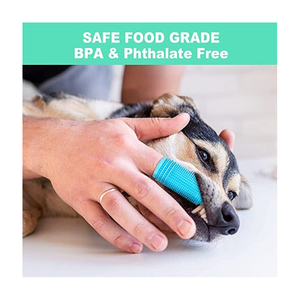 Cepillo De Dientes Para Perro En Silicona Con Estuche V