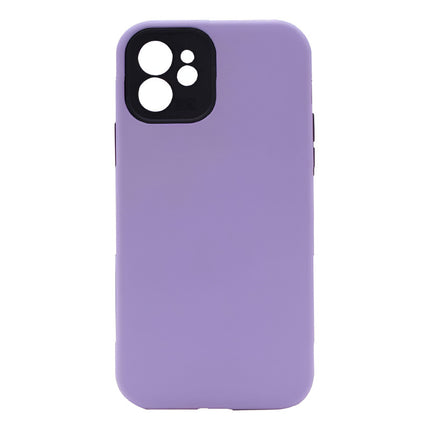 Case Tpu Compatible Con iPhone 12 Lila (jtpuip12-li) Transparente