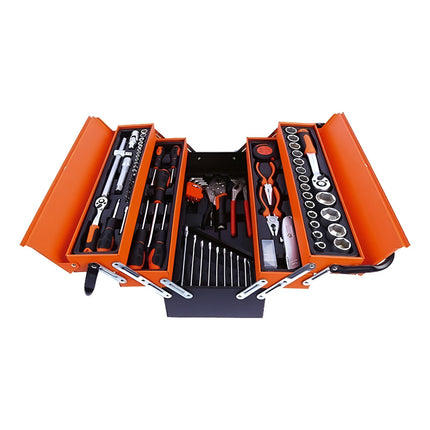 Caja Metálica De Herramienta Para Vehículos 85 Piezas Equus Naranja