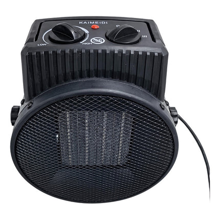 Estufa Caloventilador Cañón, 2000w Medida: 19x18cm Negro