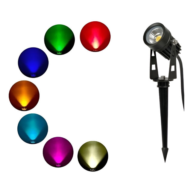 Pincho Farol  Multicolor De Jardín Luz Led Decoracion  Rgb