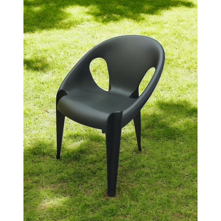 Silla Edna De Plástico Forma Ovalada