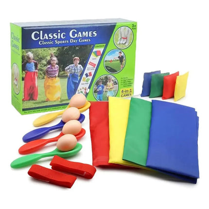 Set De Juegos Al Aire Libre 4 En 1