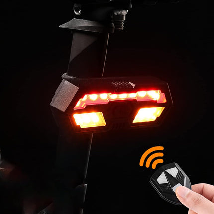 Luces Led Bicicleta Señalero  Trasera Recargables Usb  Negro