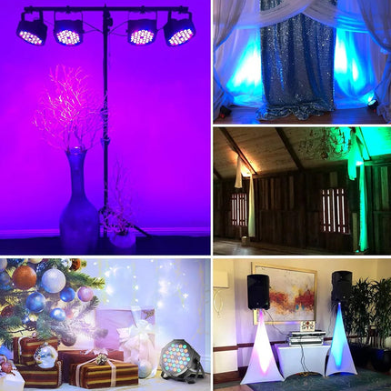 Foco De Luz 36 Led Rgb Dmx Audioritmico Con Control