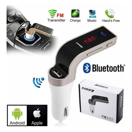 Transmisor Fm Bluetooth Cargador Usb Radio Auto Receptor