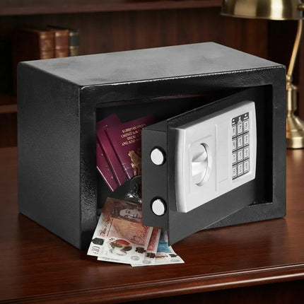 Caja De Seguridad Cofre Digital 20ea Negro
