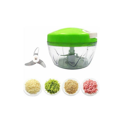 Picadora De Verduras Mini Chopper Cortador Vegetales Blanco Y Verde