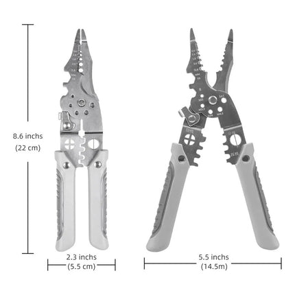 Pinza Alicate Crimpadora De Cables Multifuncional Cortador