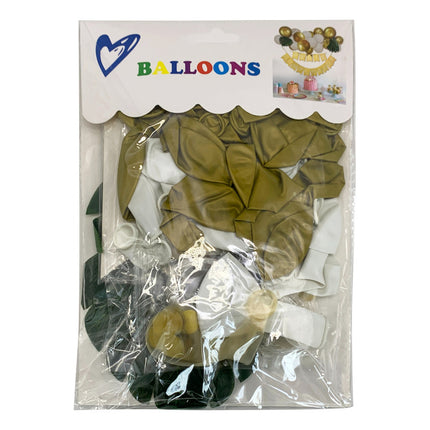 Globos Surtidos X37 Con Cartel Feliz Cumpleaños Varios