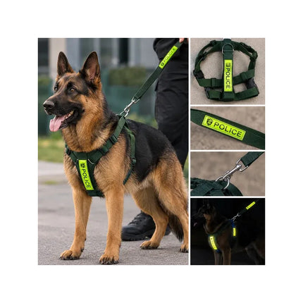 Correa Con Pechera Reflectiva Police 0 1
