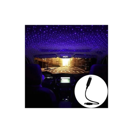Luz Led Interior De Auto Usb Techo Violeta  Usb Violeta