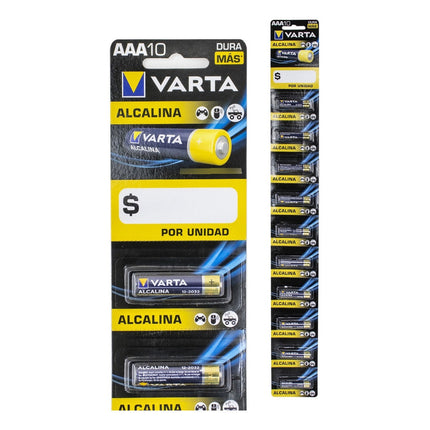 Pila Alcalina Varta Tira X10 Aaa